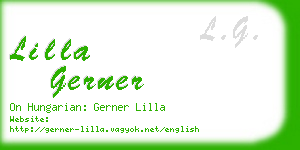 lilla gerner business card